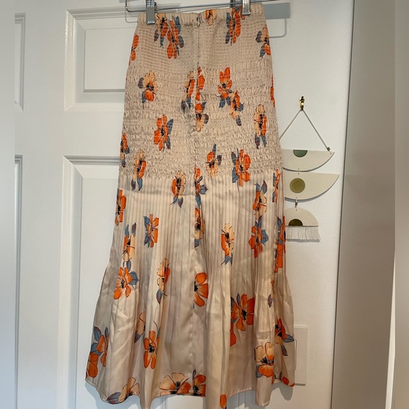 Nicholas Smocked Midi Skirt - Picture 9 of 11